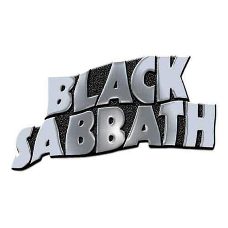 Black Sabbath Wavy Band Logo Pin Badge One Size
