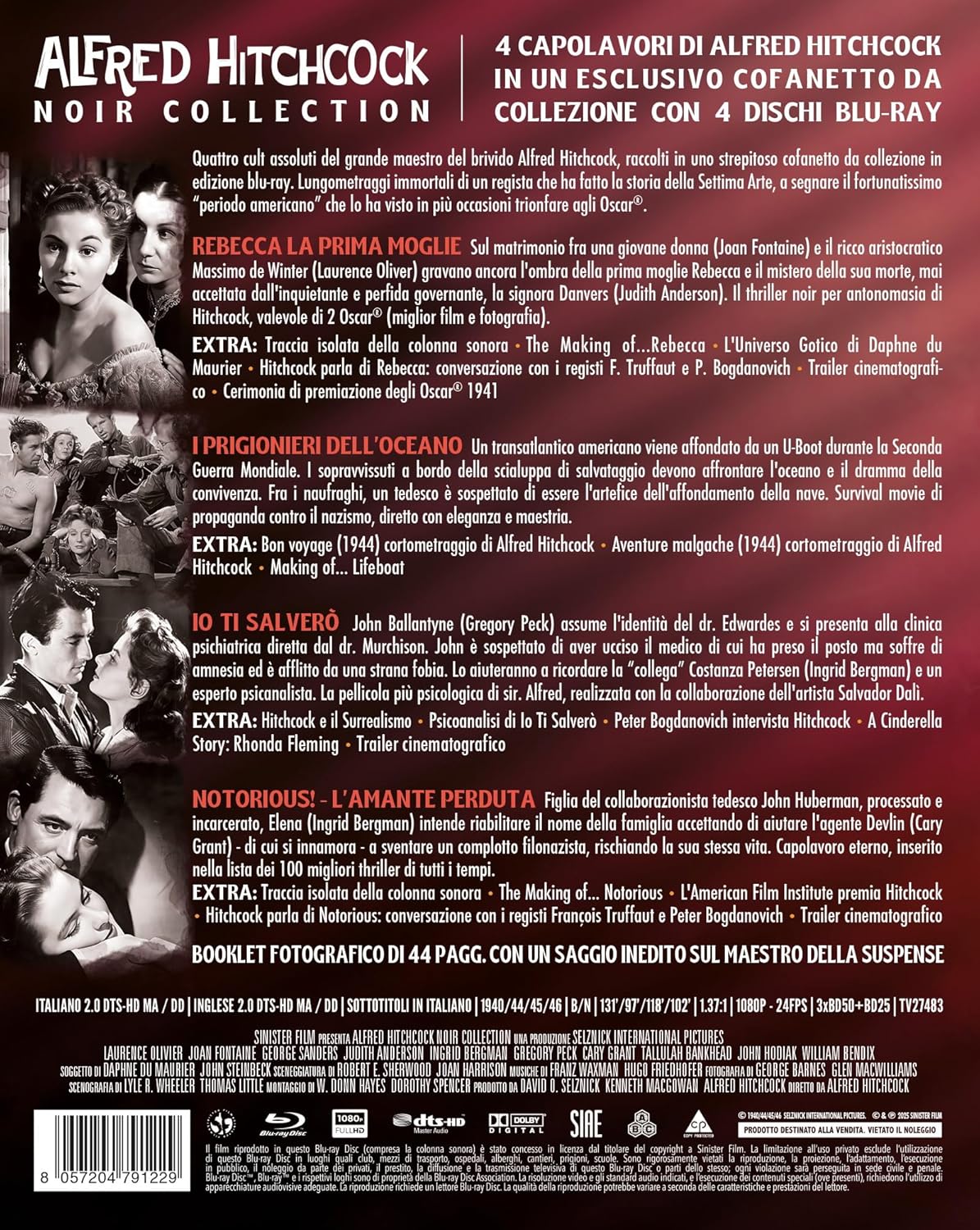 Alfred Hitchcock Noir Collection (Special Edition) (4 Blu-Ray