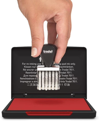 Trodat Standard Ink Pad for Traditional Stamps - 110 x 70 mm (Red