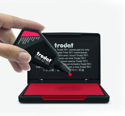 Trodat Standard Ink Pad for Traditional Stamps - 110 x 70 mm (Red