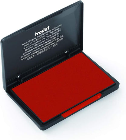 Trodat Standard Ink Pad for Traditional Stamps - 110 x 70 mm (Red