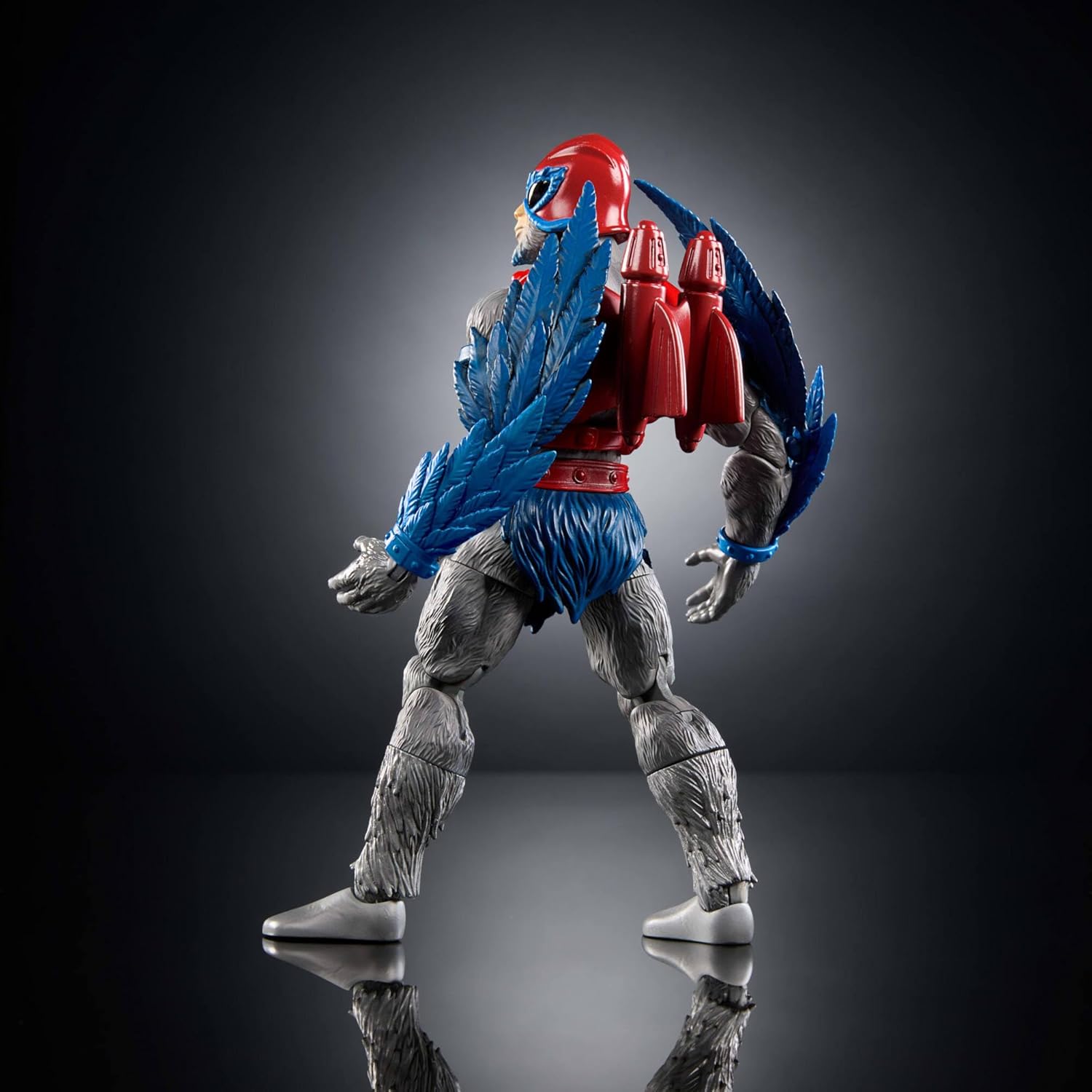 Masters of the Universe Masterverse Action Figure Vintage Collection Stratos, 7 Inch, 30 Articulations, Heroic Bird People Leader with Accessories, JBP96