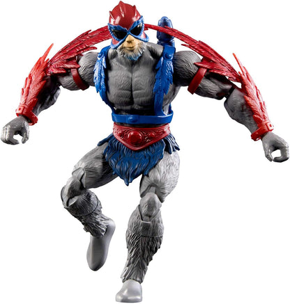 Masters of the Universe Masterverse Action Figure Vintage Collection Stratos, 7 Inch, 30 Articulations, Heroic Bird People Leader with Accessories, JBP96