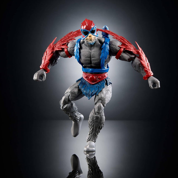 Masters of the Universe Masterverse Action Figure Vintage Collection Stratos, 7 Inch, 30 Articulations, Heroic Bird People Leader with Accessories, JBP96