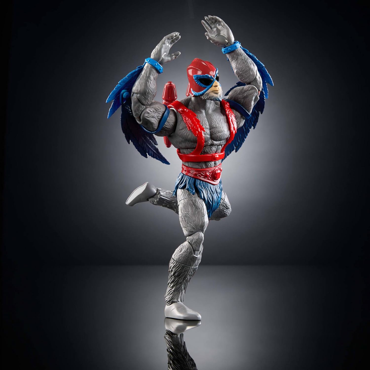 Masters of the Universe Masterverse Action Figure Vintage Collection Stratos, 7 Inch, 30 Articulations, Heroic Bird People Leader with Accessories, JBP96