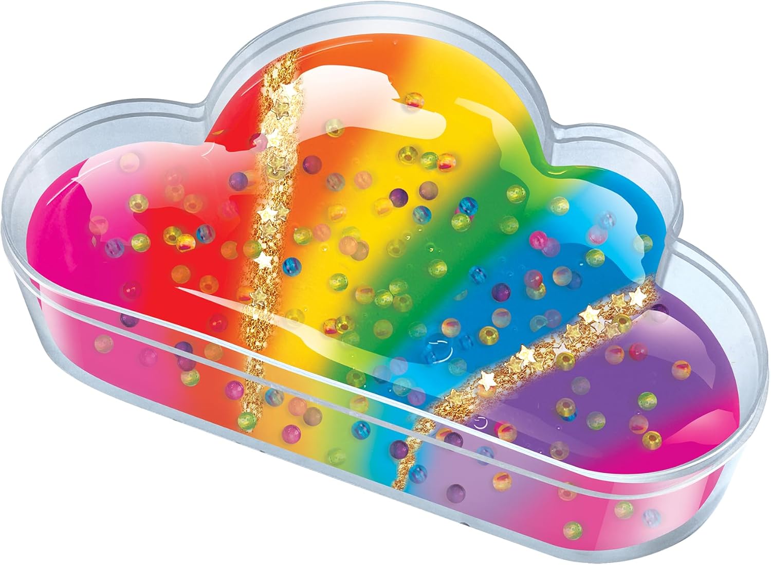 Cra-Z-Slimy Over the Rainbow Slimy Creations 12 pre made slimes with add ins and cloud shaped container