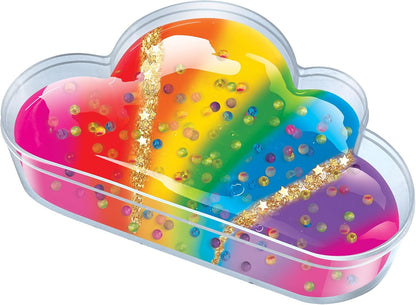 Cra-Z-Slimy Over the Rainbow Slimy Creations 12 pre made slimes with add ins and cloud shaped container