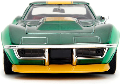 Jada - Street Fighter II, Cammy Chevrolet 1969 Corvette, Scala 1:24, Metallo, Rotelle, Apertura delle porte e Figura di Cammy (253255061