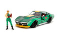 Jada - Street Fighter II, Cammy Chevrolet 1969 Corvette, Scala 1:24, Metallo, Rotelle, Apertura delle porte e Figura di Cammy (253255061