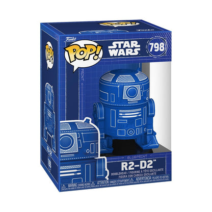 Funko Pop! Star Wars: R2-D2 (Blueprint) - Figurine en Vinyle à Collectionner - Idée de Cadeau - Produits Officiels - Movies Fans