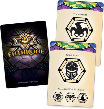 ENTHRONE – Abstract Deduction Strategy Game for 2 Players by Smirk & Dagger | Ages 10+ | 20–30 Min Playtime