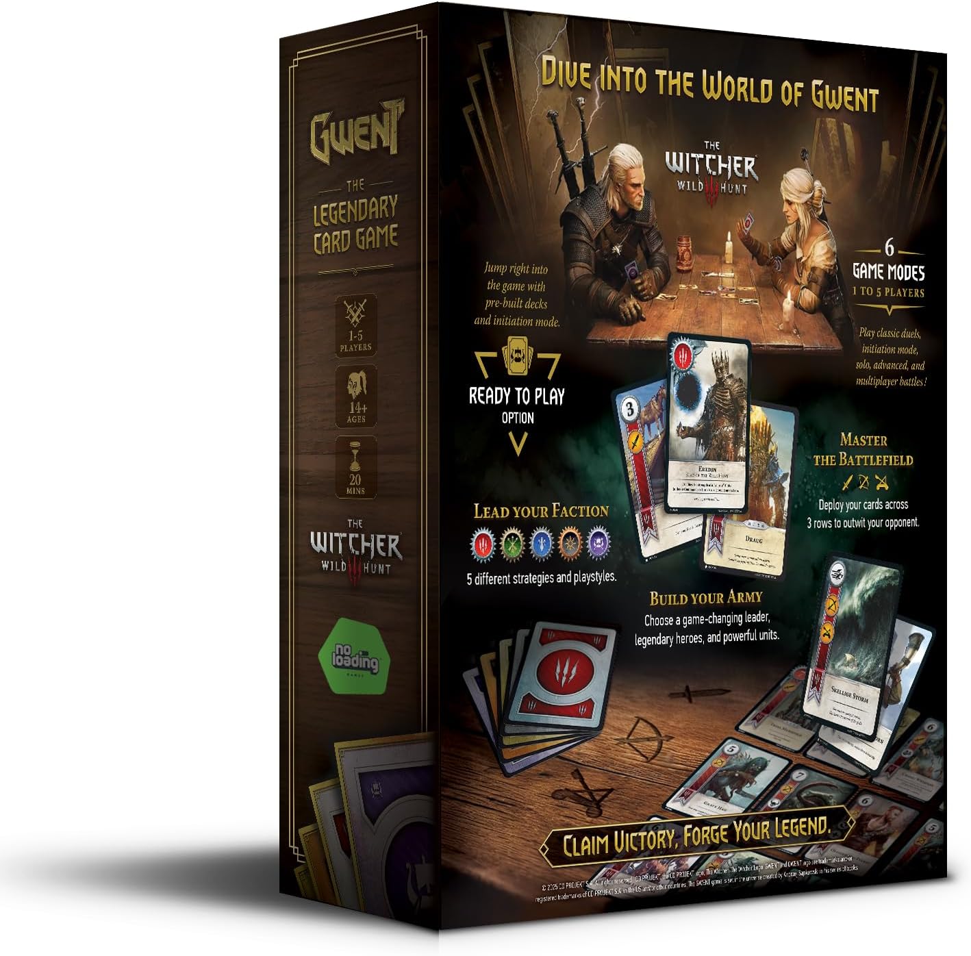 No Loading Games Gwent: The Legendary Card Game - Official Physical Edition Card Card From The Witcher: Wild Hunt