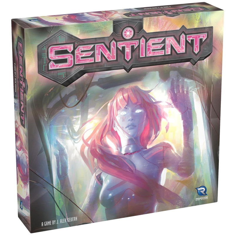 Renegade Games : Sentient – Édition révisée Tech Revolution Jeu de société, Nouveau Mode Solo et Robots mis à Jour, Robots de Construction et de Programme, à partir de 14 Ans, 1 à 4 Joueurs
