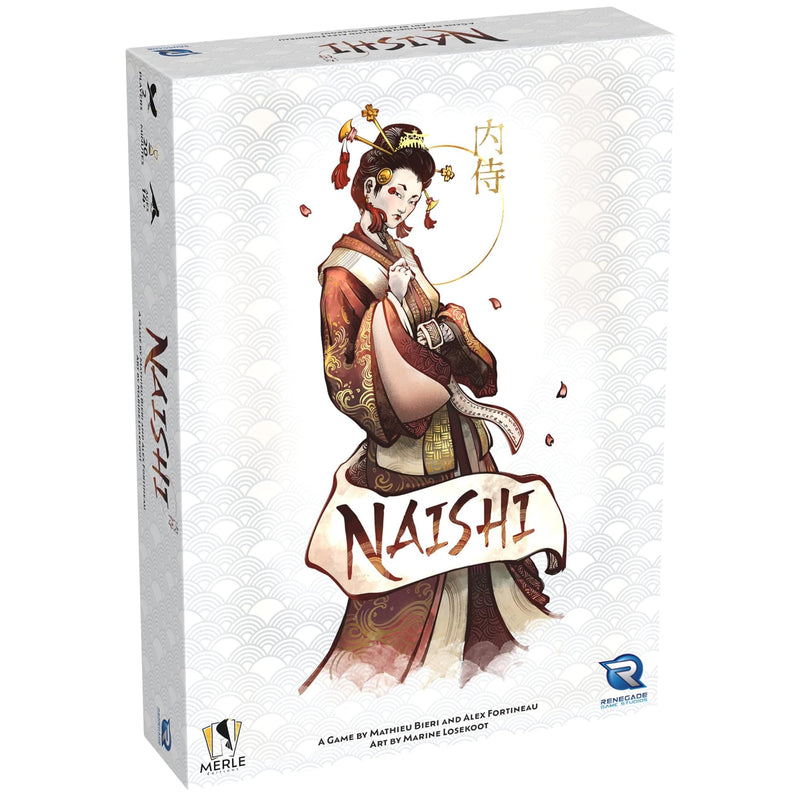 Renegade Games : Naishi Jeu de cartes de gestion de la main, duel stratégique au cœur de la cour impériale japonaise, contrôle du territoire, à partir de 14 ans, 2 joueurs