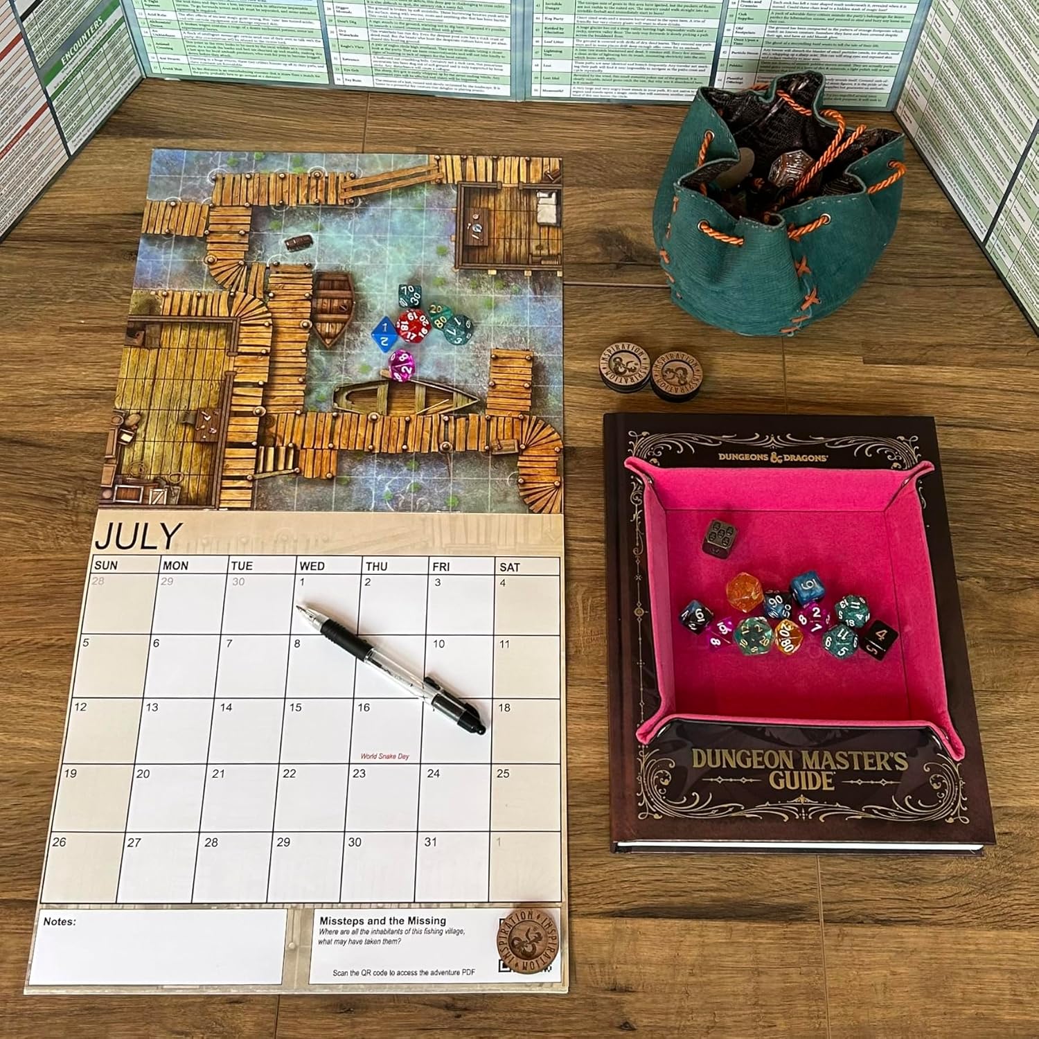 Loke Battlemats Calendar of Many Adventures 2026, Calendar 2026