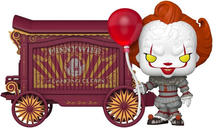 Funko Pop! Town: Welcome To Derry - Pennywise & Wagon - Figura in Vinile da Collezione - Idea Regalo - Merchandising Ufficiale - Giocattoli per Bambini e Adulti - TV Fans
