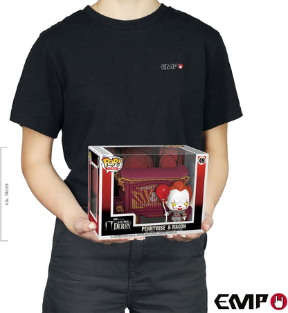 Funko Pop! Town: Welcome To Derry - Pennywise & Wagon - Figura in Vinile da Collezione - Idea Regalo - Merchandising Ufficiale - Giocattoli per Bambini e Adulti - TV Fans