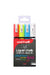 Uni-Ball PWE-5M Liquid Chalk Marker Pens. Multi-Purpose Wipeable Coloured Markers for Blackboards, Chalkboards, Whiteboards, Glass, Mirrors, Plastic, Windows, Metal. Non-Toxic. Bullet Tip. Pack Of 4