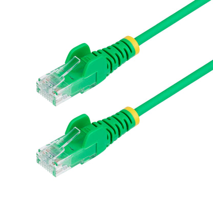 StarTech.com 2m Green Slim CAT6 Ethernet Cable, Snagless RJ45, LSZH, 28AWG Pure Bare Copper, Slim Network Patch Cable/Cord