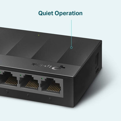 TP-Link LS1005G 5-Port Gigabit Network Switch, Desktop/Wallmount Ethernet Splitter, Plug and Play, Power Saving, Fanless design, IEEE 802.3X, Auto-MDI/MDIX, Perfect for Home/Office/Surveillance