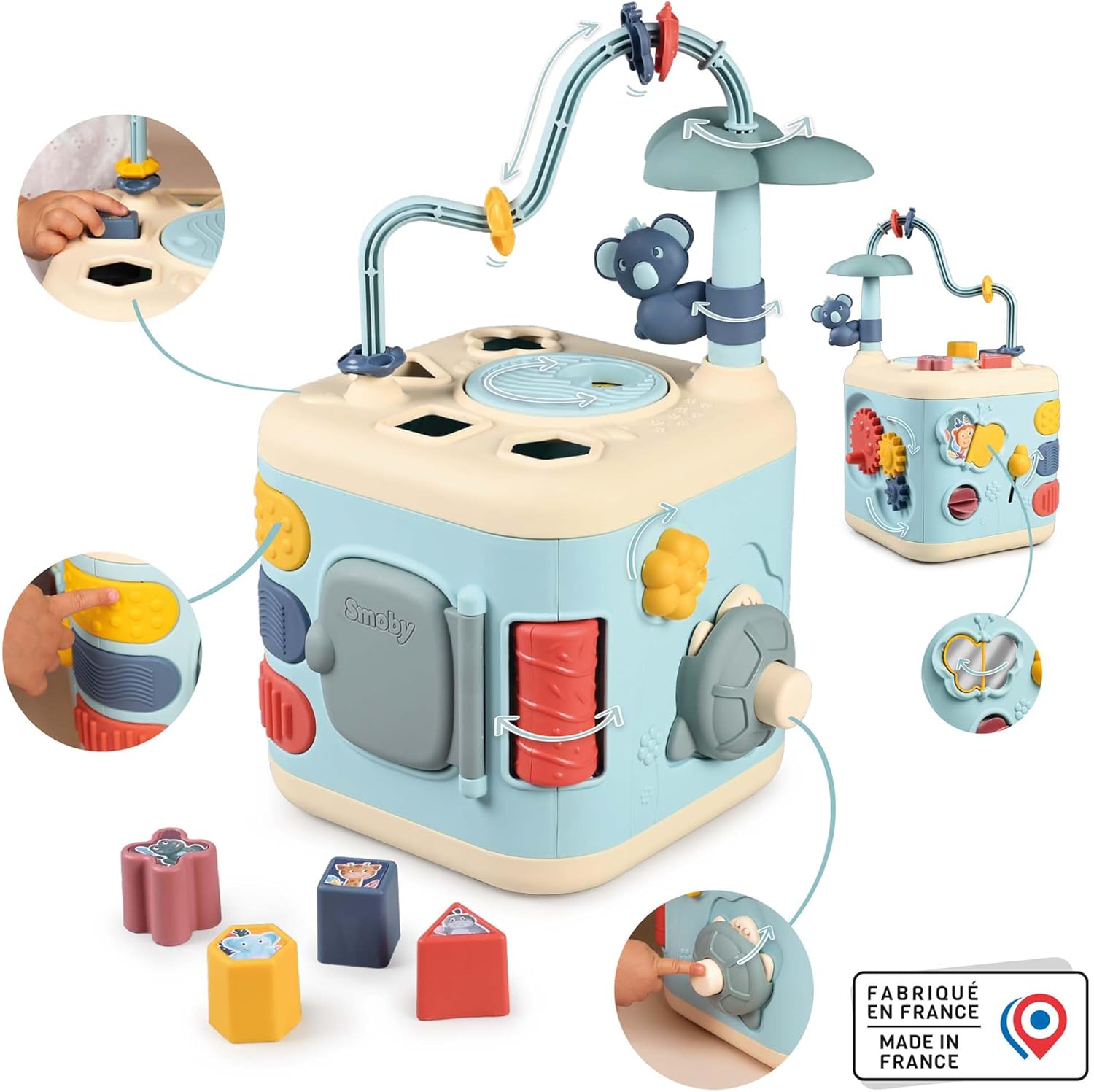 Smoby - Little Smoby Ontdek Activiteitenkubus en Motoriekspiraal 5dlg.