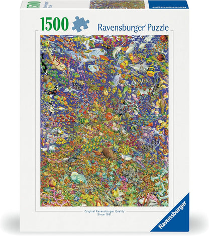 Ravensburger Puzzle 12000436 - Viele bunte Fische - 1500 Teile Unter-Wasser-Puzzle für Erwachsene und Kinder ab 14 Jahren