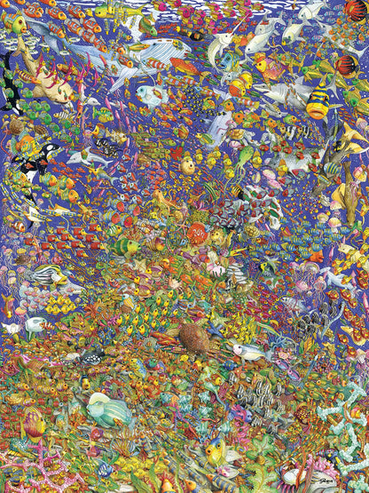 Ravensburger Puzzle 12000436 - Viele bunte Fische - 1500 Teile Unter-Wasser-Puzzle für Erwachsene und Kinder ab 14 Jahren