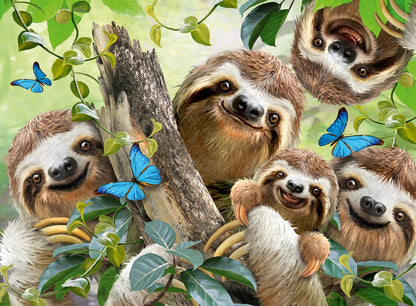 Ravensburger Erwachsenenpuzzle 500 Teile - Faultier Selfie