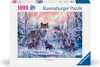 Ravensburger 12000647 - Artic Wolves - 1000 pieces jigsaw puzzle – Puzzle for adults and kids age 14 years up, animal puzzle