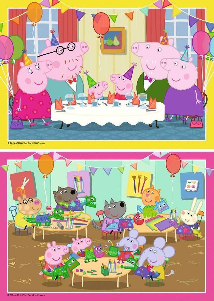 Ravensburger Puzzle: Peppa Pig - Time To Celebrate (2X12 Pcs) (12004017)