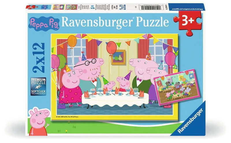 Ravensburger Puzzle: Peppa Pig - Time To Celebrate (2X12 Pcs) (12004017)