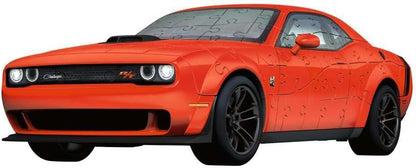 Ravensburger 3D Puzzle 11284 - Dodge Challenger R/T Scat Pack Widebody - Het icoon onder de muscle cars als 3D-puzzelauto - voor muscle car-fans van 10 jaar en ouder: Beleef puzzels in de 3e dimensie