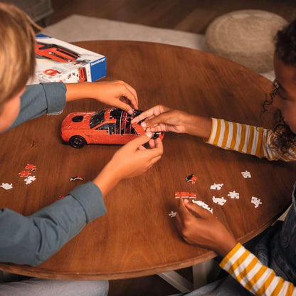 Ravensburger 3D Puzzle 11284 - Dodge Challenger R/T Scat Pack Widebody - Het icoon onder de muscle cars als 3D-puzzelauto - voor muscle car-fans van 10 jaar en ouder: Beleef puzzels in de 3e dimensie