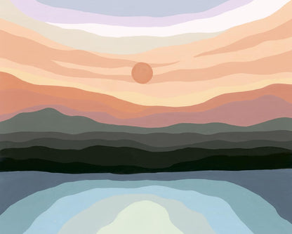 Schilderen Op Nummer - Minimalistic Landscape