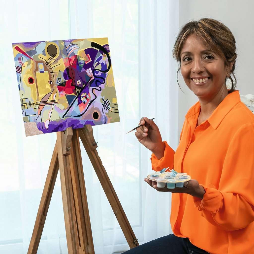 Ravensburger CreArt - Malen nach Zahlen 23650 - ART Collection: Yellow, Red, Blue (Wassily Kandinsky) - ab 14 Jahren
