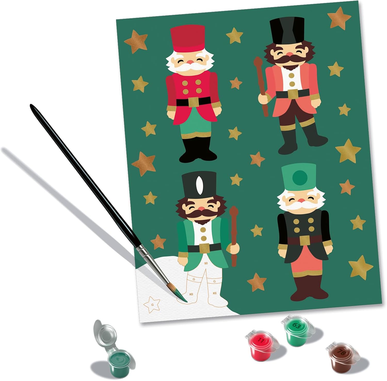 CreArt Adults Trend - Christmas Nutcracker Delight: Mit Gold- und Kupferfarbe!