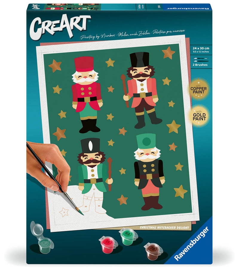 CreArt Adults Trend - Christmas Nutcracker Delight: Mit Gold- und Kupferfarbe!