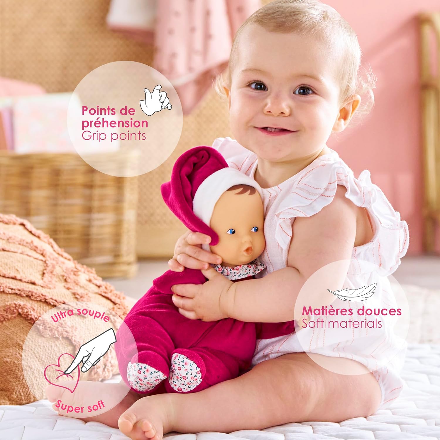 Corolle - Corolle Babipouce - Roze Grenadine Pop 28cm