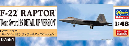 Hasegawa - 1/48 F-22 Raptor - Plastic Modelbouw - Schaal: 1:48