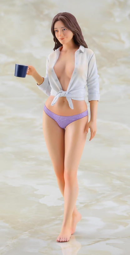 Hasegawa - 1/12 Real Figure Collection No.43, Morning Cafe - Plastic Modelbouw - Schaal: 1:12