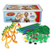 Spaghetteez antistress speelgoed voor kinderen vanaf 5 jaar, educatieve Montessori-knutselset voor jongens en meisjes, flexibele bouwstenen