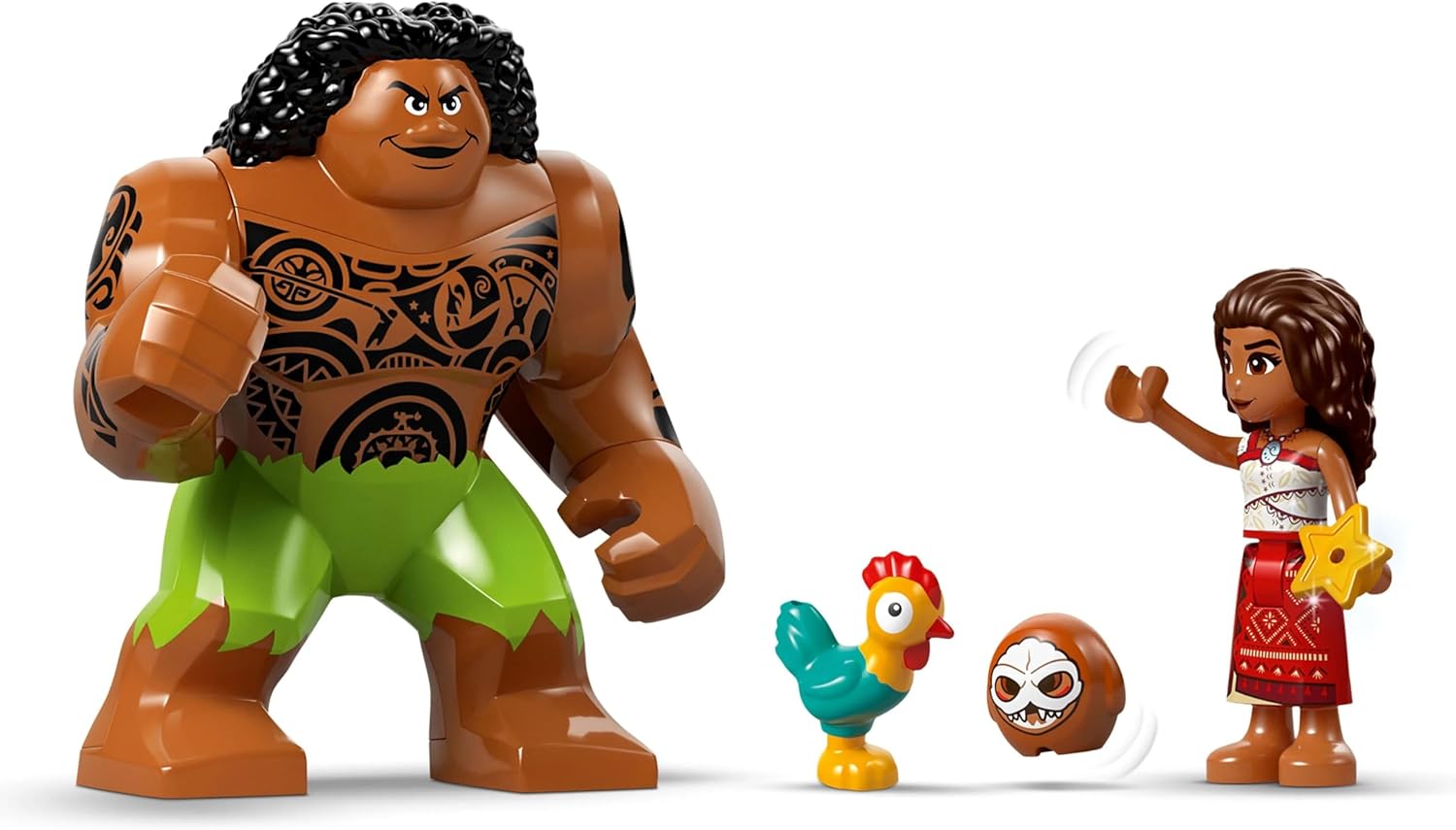 LEGO ǀ Disney Vaiana 2 Kakamora boot - Bouwbaar Speelgoed voor 7 Jaar en Ouder, Jongens en Meisjes, met Boot Model, Vaiana Poppetje en Maui Figuur, Verzamelbaar Verjaardagscadeau voor Fans 43258