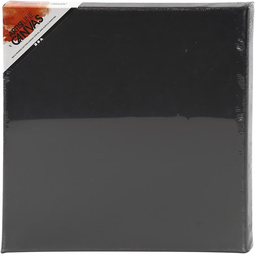 Artistline Leinwand Gr??e 30x30 Cm Tiefe 16 Cm 10 Stck. Schwarz