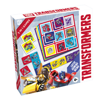 Tactic Peppa Pig Transformers 3 in 1 Lotto,Domino,Memo