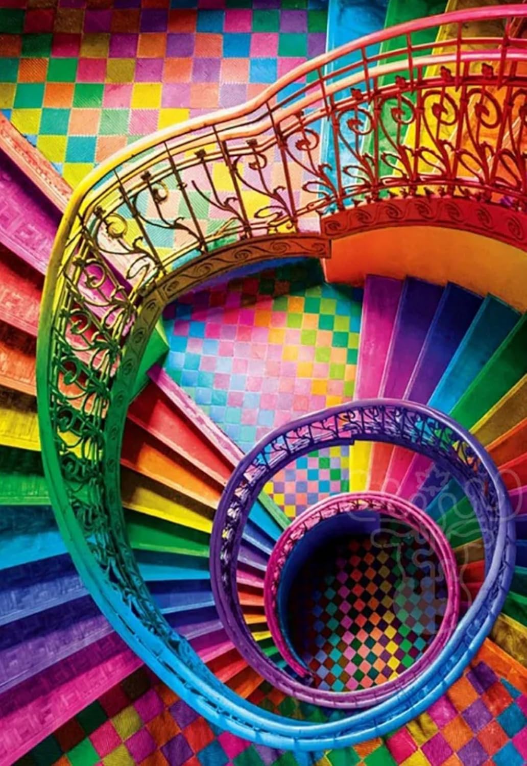 Clementoni - Puzzel met 500 stukjes voor volwassenen en jongens, Colorboom Collection, thema Stairs, compacte doos met poster, cadeau-idee voor dames en heren, Made in Italy, 49 x 36 cm, 35591