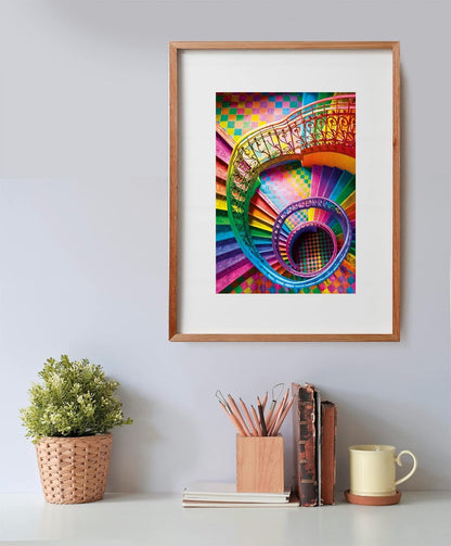 Clementoni - Puzzel met 500 stukjes voor volwassenen en jongens, Colorboom Collection, thema Stairs, compacte doos met poster, cadeau-idee voor dames en heren, Made in Italy, 49 x 36 cm, 35591