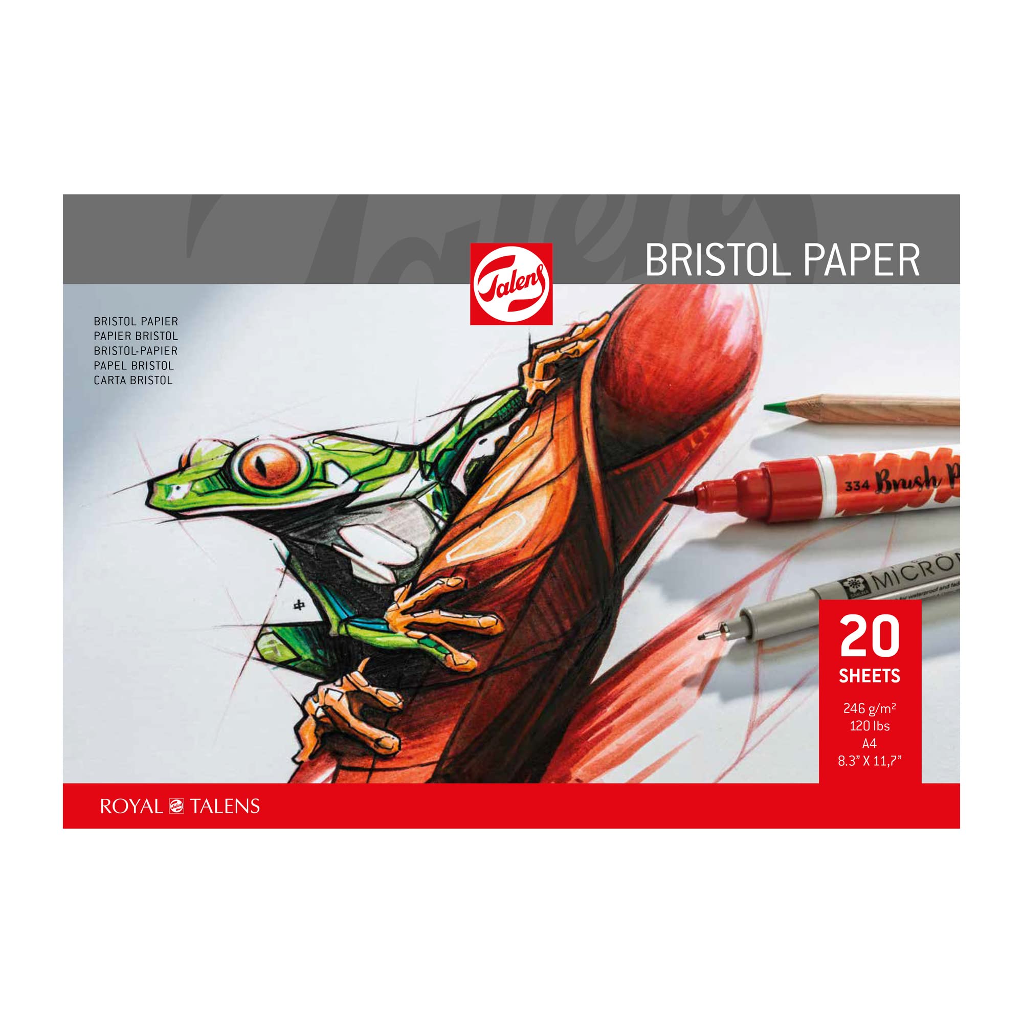 Talens bristol papier glad 246 gram A4