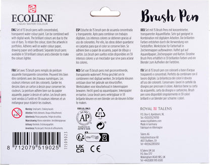 Bruynzeel - Ecoline Brush Pen Set 15 Kleuren
