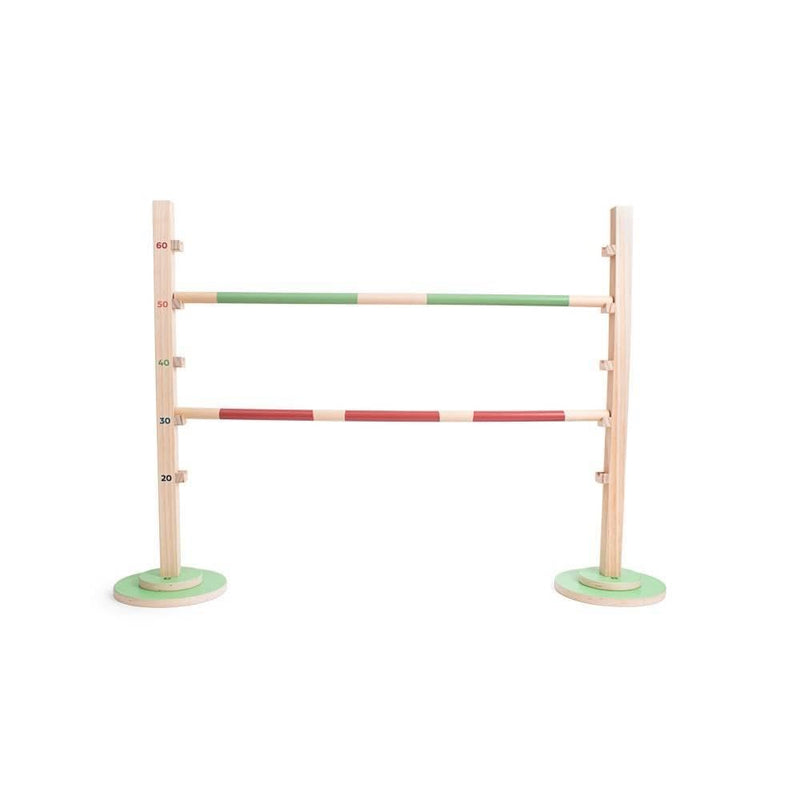 BS Toys Horse hordenloop, springhorde van FSC-hout, in hoogte verstelbaar obstakel voor springen, outdoorspeelgoed vanaf 6 jaar