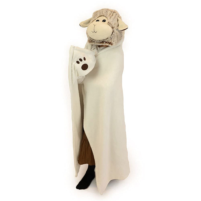 COZY NOXXIEZ Animal Hooded Blankets (Schapen
